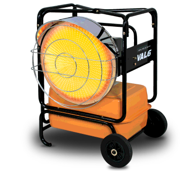 Val6 | KBE5L | Infrared Heater | 2 Step | 100000/118000 BTU | Portable
