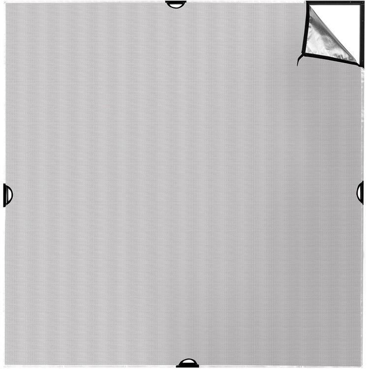 Scrim Jim | Fabric | 8x8' | Silver/White